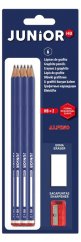 JU000016 01 Blister 6 lápices Alpino Junior 1 sacapuntas 1 goma