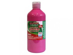 Fľaša temperové farby do školy 500 ml. magenta