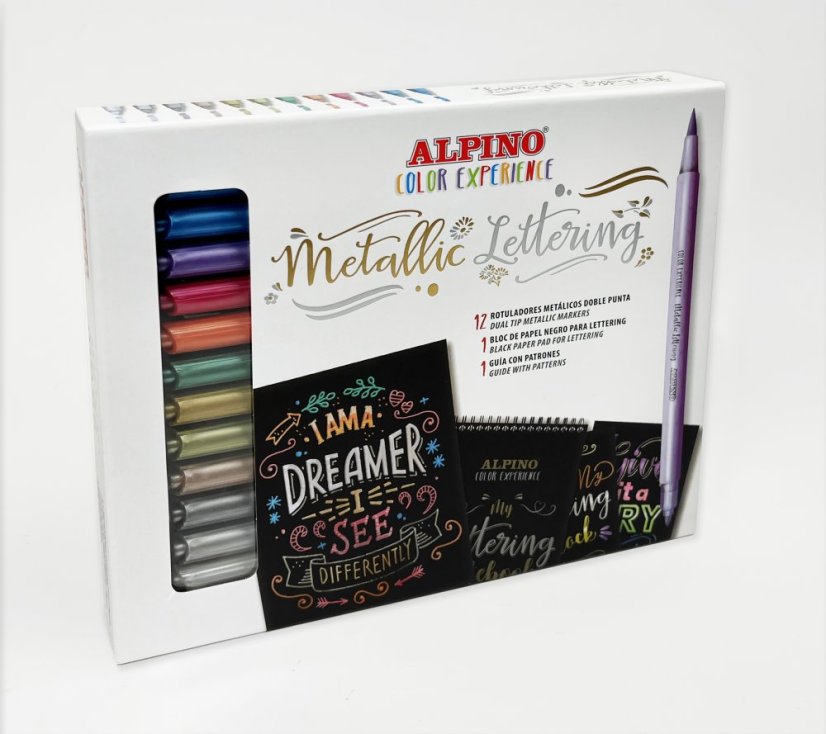 Alpino Color Experience metalický set na ručné písmo