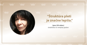 Štruktúra pleti je značne lepšia