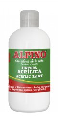 DV000020 01 Botella pintura acrílica escolar 250 ml. blanco