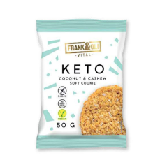 FRANK&OLI KETO COOKIE 50g - keto sušenka s kokosem a kešu ořechy