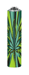 CLIPPER® zapalovač 1 ks – Fresh Grass 4 | plnitelné FCP22RH Metal Cover