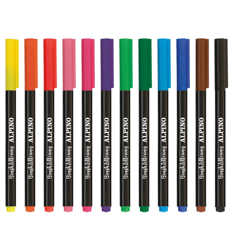Alpino Color Experience 12 štetcových fixiek