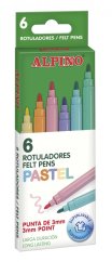 AR001004 01 Estuche 6 rotuladores Alpino Pastel