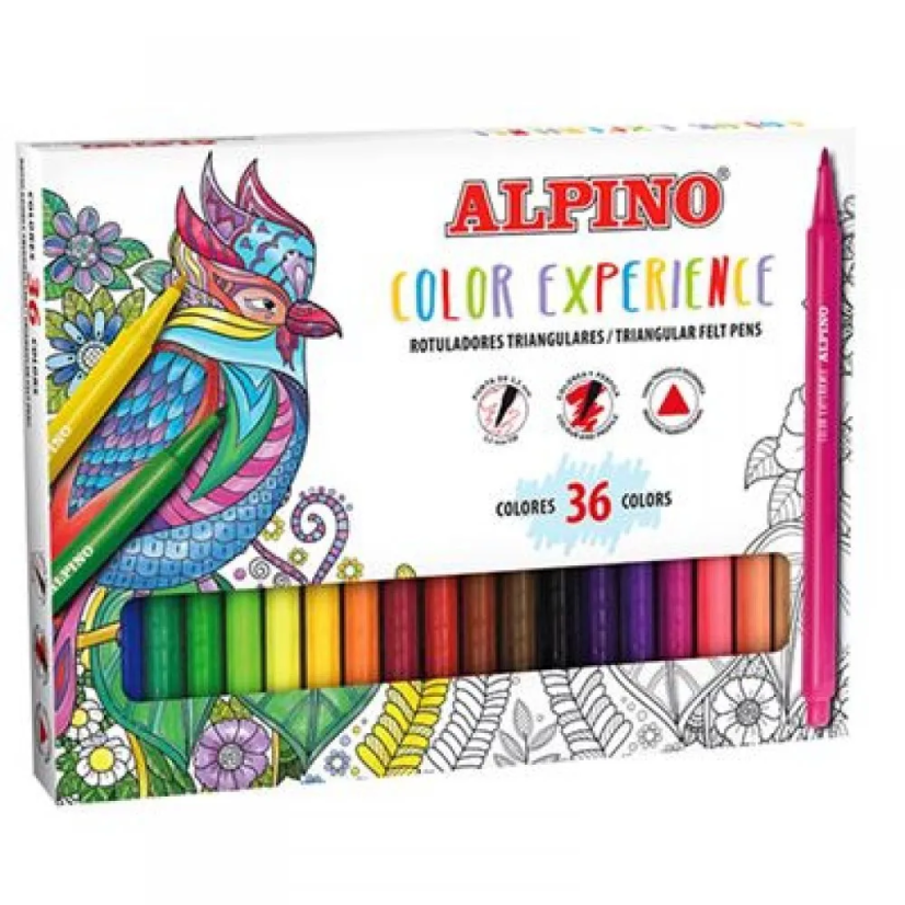 36 ks triangular felt pens