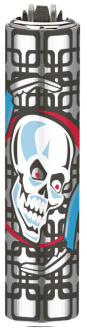 1ks CLIPPER® Metal Cover Skull Guns 4