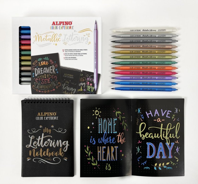 Alpino Color Experience metalický set na ručné písmo
