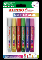 DE000015 Alpino Glitter Classic 6 u.