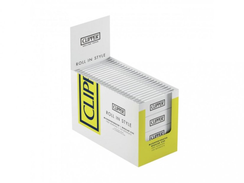 CLIPPER® papírky WHITE Regular size