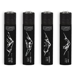 4ks CLIPPER® Slovenské štíty Čierne