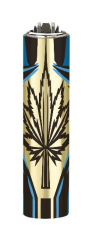 CLIPPER® zapalovač 1 ks –  Fresh Grass 2 | plnitelné FCP22RH Metal Cover
