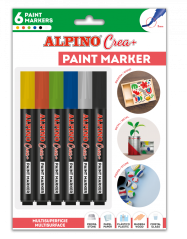 AR000250 01 Estuche 6 rotuladores paint marker Crea+ AR000250 01 Estuche 6 rotuladores paint marker Crea+