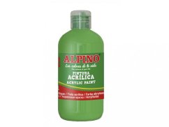 Fľaša akrylové farby do školy 250ml. svetlozelená