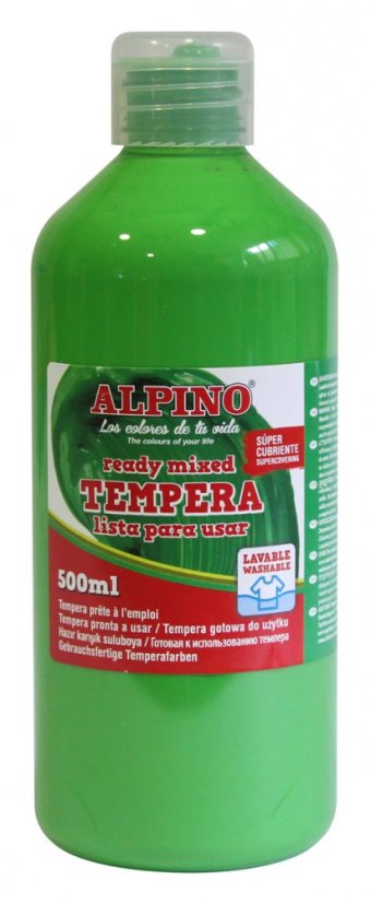 DM010178 01 Botella tempera escolar 500 ml. verde claro