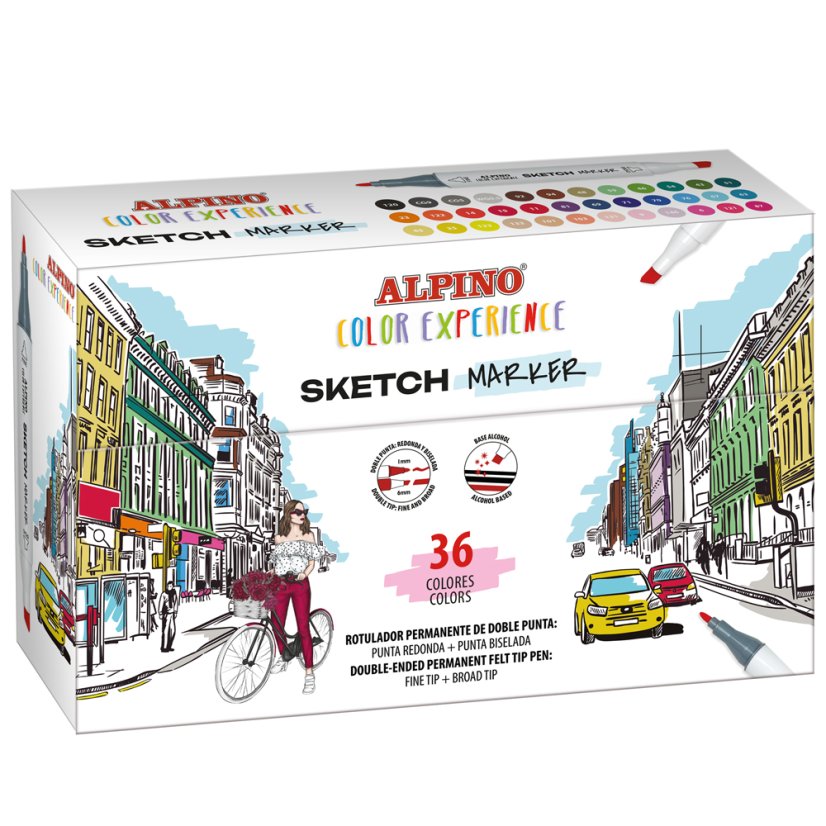 Alpino Balenie 36ks fixiek na skice Color Experience