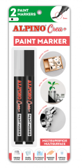 AR000251 01 Estuche 2 rotuladores paint marker blanco y negro Crea+