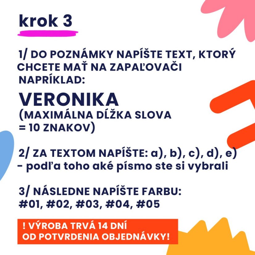 Vytvoř si svůj vlastní zapalovač CLIPPER 1ks černý - Barva: #01, Písmo: c)