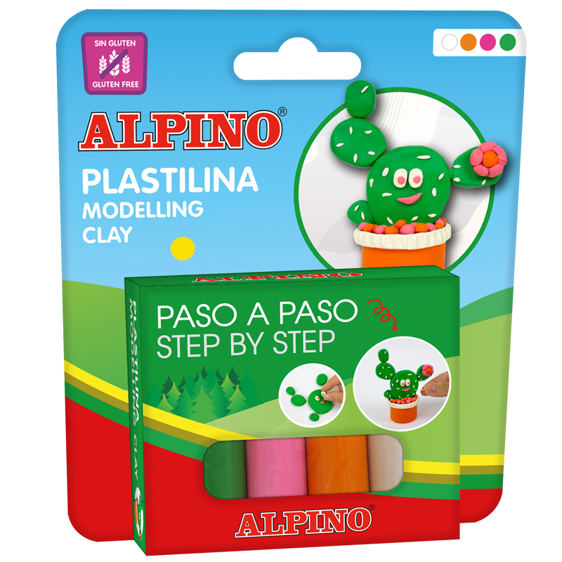 Alpino Balení modelovací hmoty CACTUS 4X25G.