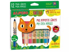 Farebné detské ceruzky Alpino Baby 12ks