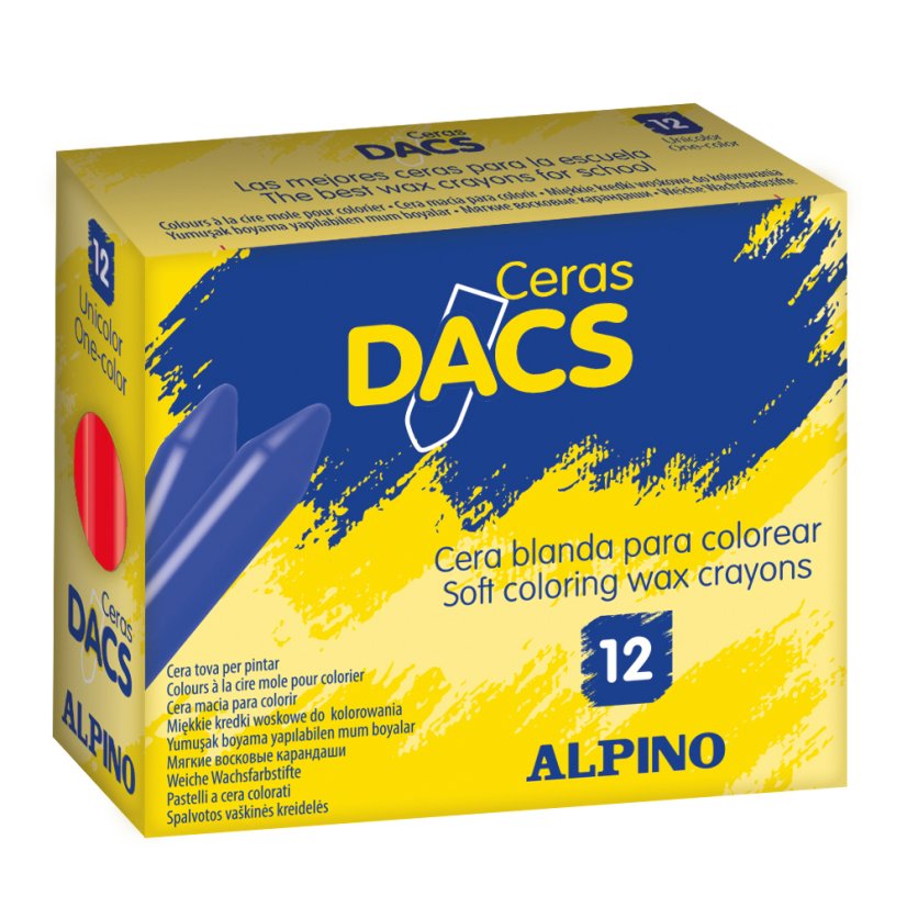 Balenie 12 voskoviek DACs ružová