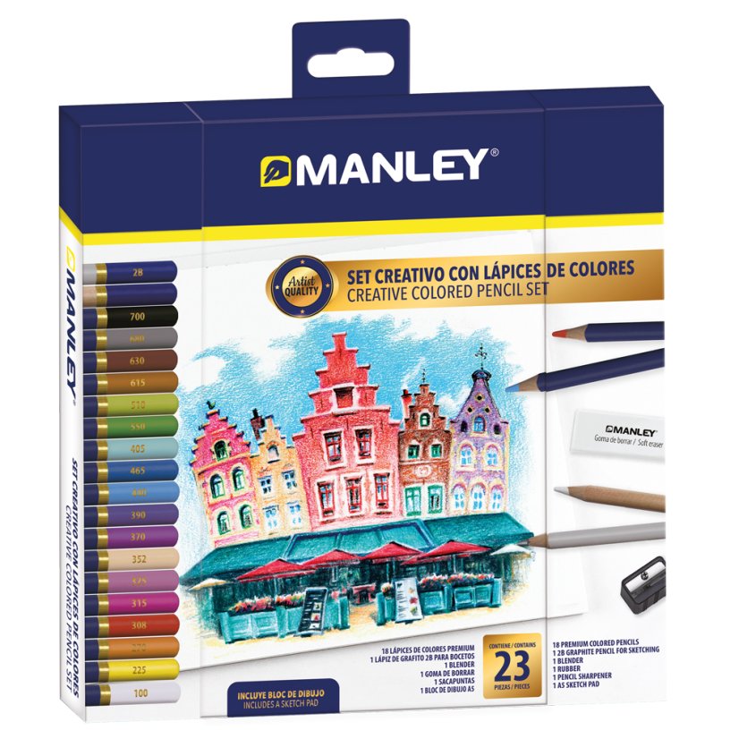 Manley Kreatívny set ceruziek 23ks
