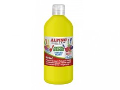 Fľaša prstových farieb 500 ml. svetlo žltá