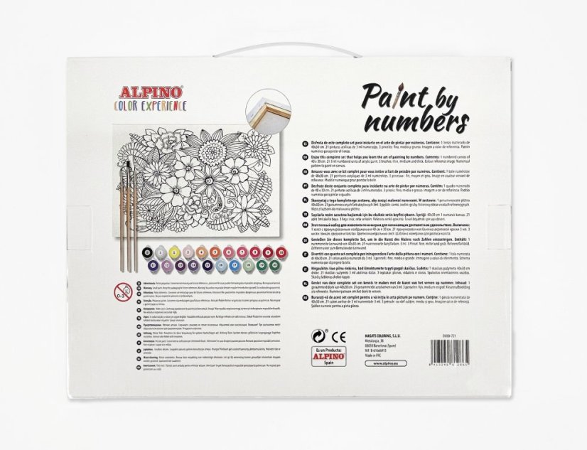 Alpino Color Experience maľovanie číslami s plátnom (40x30)