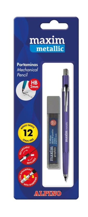 Mechanická tužka Alpino Metalix + krabička s tuhami