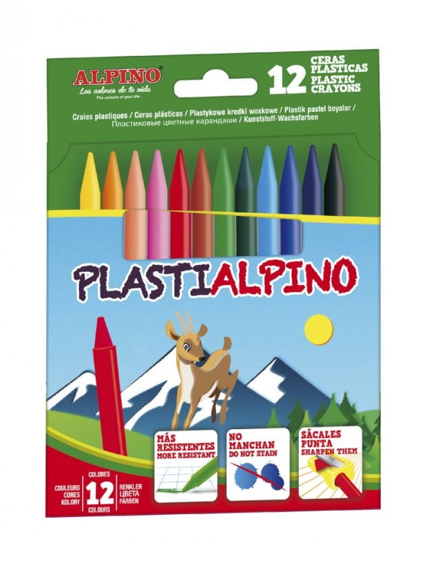 PA000012 01 Estuche 12 ceras PlastiAlpino