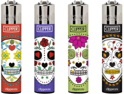 4ks CLIPPER® FLOWER SKULLS