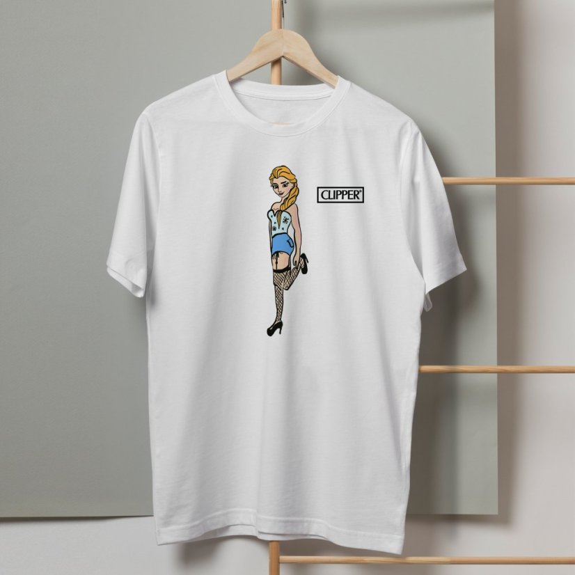 Výhodný balíček UNISEX Tričko kolekce Dirty Ice a 4ks zapaľovačov CLIPPER®