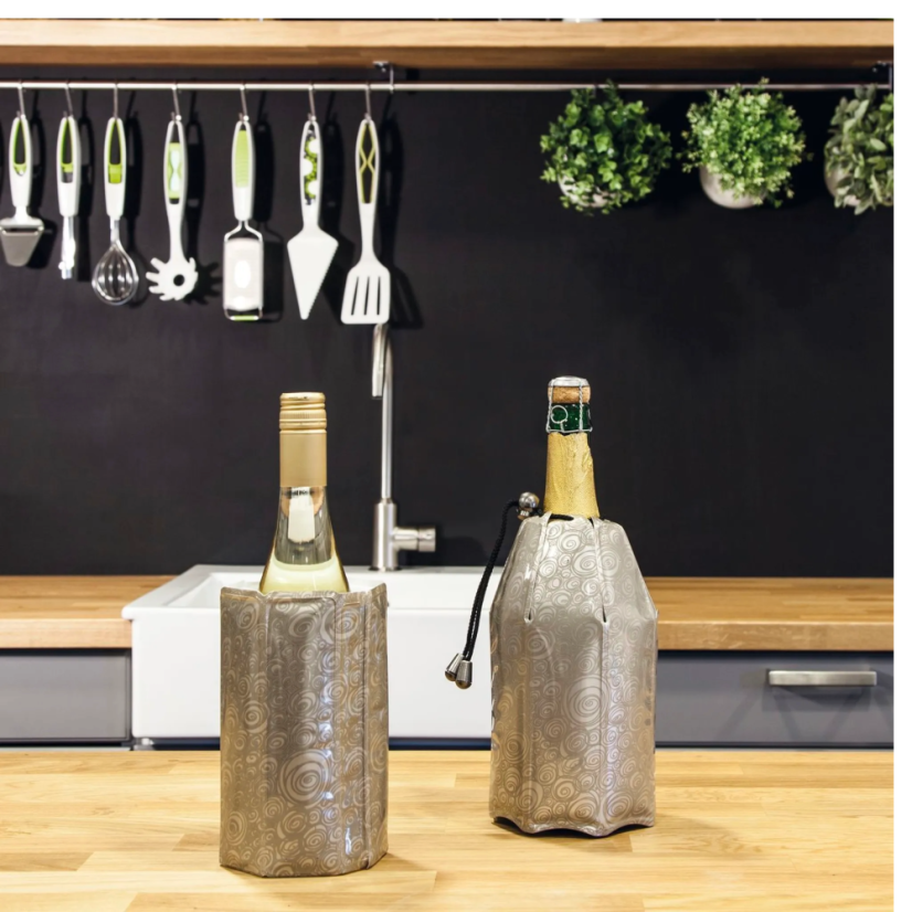 Vacu Vin Champagne Cooler Active Cooler - na víno alebo šampanské - Platinum