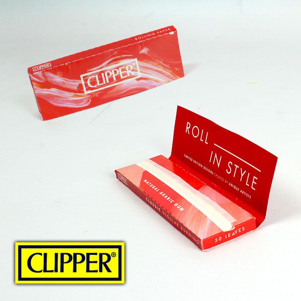 CLIPPER® papírky RED Regular size