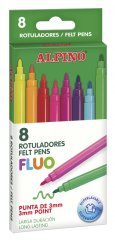 AR001005 01 Estuche 8 rotuladores Alpino Fluo