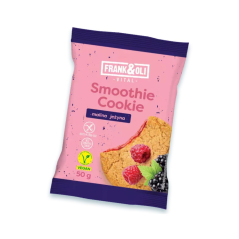 FRANK&OLI Jemná COOKIE Smoothie 50g - ovesná sušenka s malinou a ostružiny