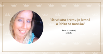 Štruktúra krému je jemná a ľahko sa nanáša
