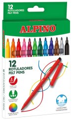 AR001002N 01 Estuche 12 rotuladores Alpino Standard
