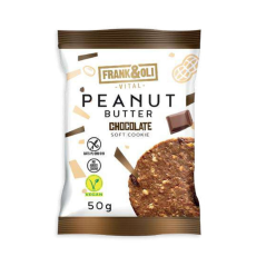 FRANK&OLI Jemná COOKIE Peanut butter 50g - sušenka s arašídovým máslem a čokoládou
