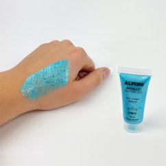 Alpino trblietavý gél na tvár a telo metalická modrá 14ml