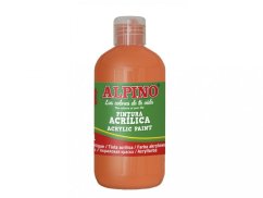Fľaša akrylové farby do školy 250ml. oranžová