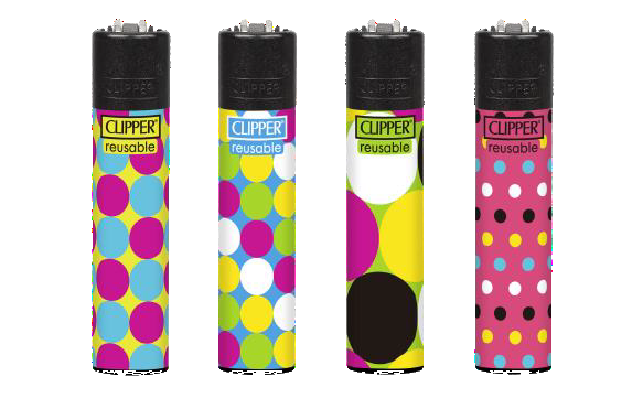 4ks CLIPPER® Polka Dots