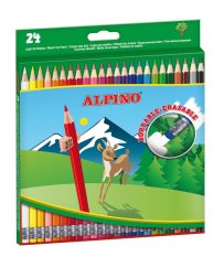 AL013658 01 Estuche 24 lápices colores, borrable