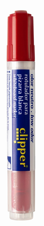 Clipper Popisovač na tabuli bez zápachu 1ks červená