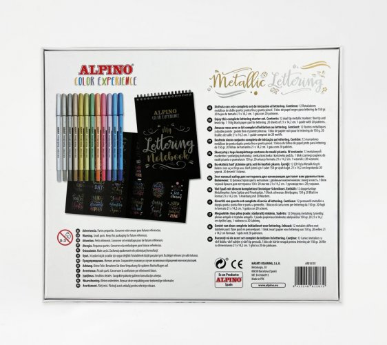 Alpino Color Experience metalický set na ručné písmo