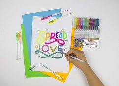 AR001042 03 Estuche 12 Glitter gel pens pastel y metalix Color Experience