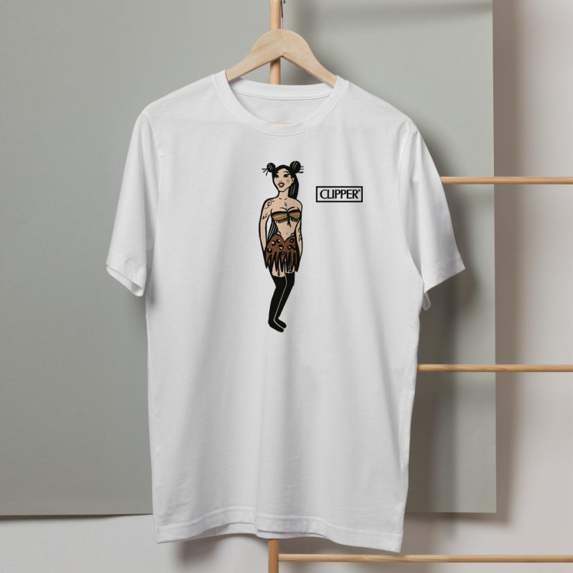 Výhodný balíček UNISEX Tričko kolekce Dirty Wild a 4ks zapaľovačov CLIPPER® - Velikost: XL