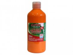 Fľaša temperové farby do školy 500 ml. oranžová