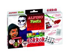 DL000107 01 Set Horror 6 unid.de 5 grs. maquillaje Alpino Fiesta col. Surt.