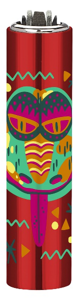 1ks CLIPPER® Metal Cover Tribal Animals 4